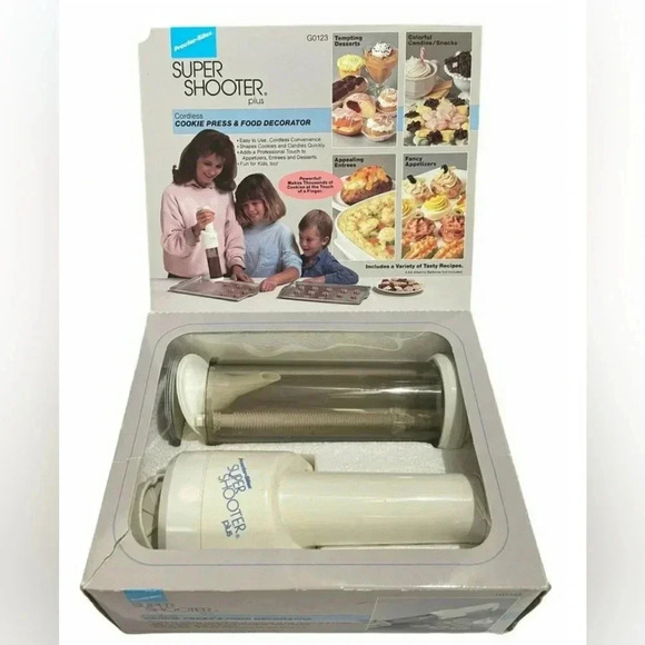 Super Shooter & Accessory Set Cookie Appetizer Decorator  Holiday Cordless - Picture 6 of 8